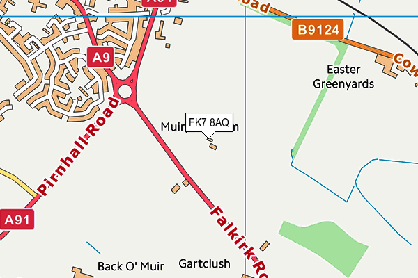 FK7 8AQ map - OS VectorMap District (Ordnance Survey)