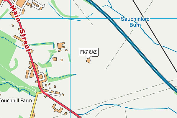 FK7 8AZ map - OS VectorMap District (Ordnance Survey)