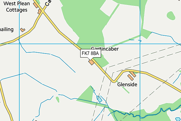 FK7 8BA map - OS VectorMap District (Ordnance Survey)