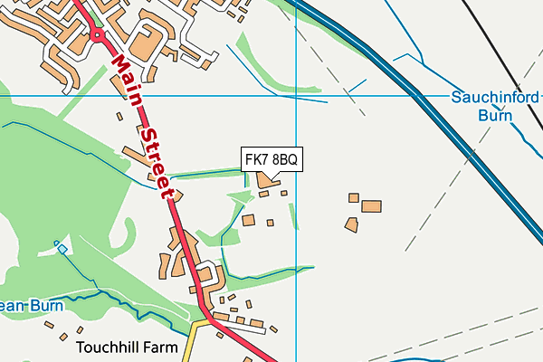 FK7 8BQ map - OS VectorMap District (Ordnance Survey)