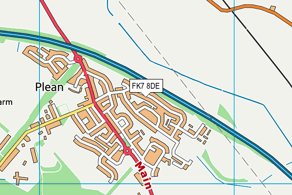FK7 8DE map - OS VectorMap District (Ordnance Survey)