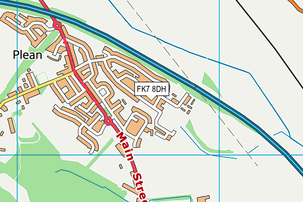 FK7 8DH map - OS VectorMap District (Ordnance Survey)