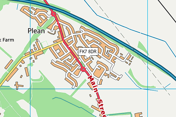 FK7 8DR map - OS VectorMap District (Ordnance Survey)