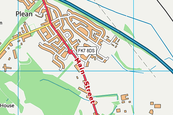 FK7 8DS map - OS VectorMap District (Ordnance Survey)