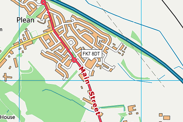 FK7 8DT map - OS VectorMap District (Ordnance Survey)