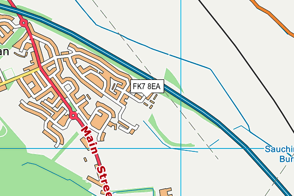 FK7 8EA map - OS VectorMap District (Ordnance Survey)