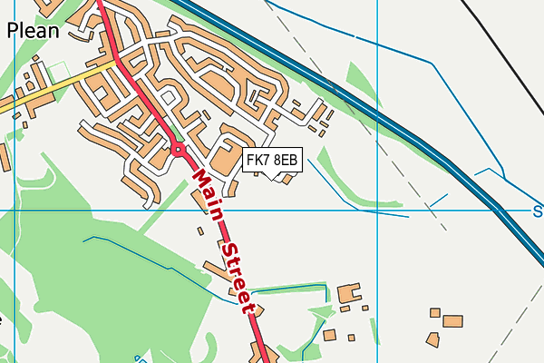 FK7 8EB map - OS VectorMap District (Ordnance Survey)