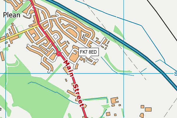 FK7 8ED map - OS VectorMap District (Ordnance Survey)