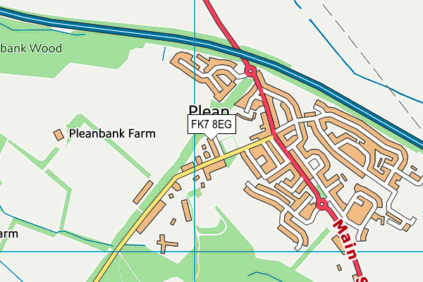 FK7 8EG map - OS VectorMap District (Ordnance Survey)