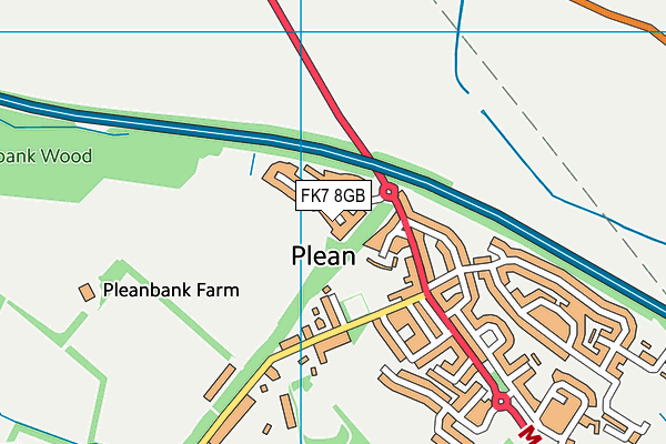 FK7 8GB map - OS VectorMap District (Ordnance Survey)