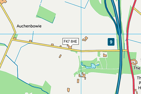 FK7 8HE map - OS VectorMap District (Ordnance Survey)