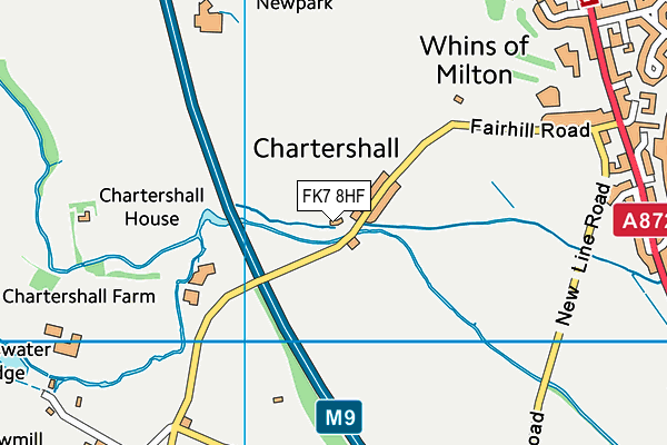FK7 8HF map - OS VectorMap District (Ordnance Survey)