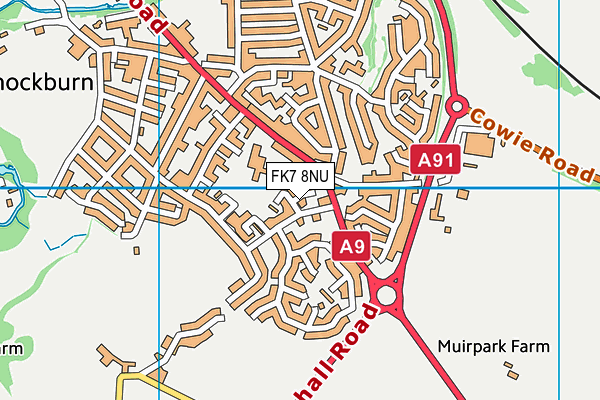 FK7 8NU map - OS VectorMap District (Ordnance Survey)