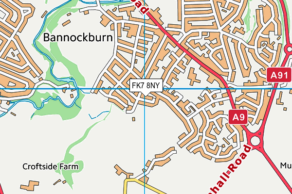 FK7 8NY map - OS VectorMap District (Ordnance Survey)