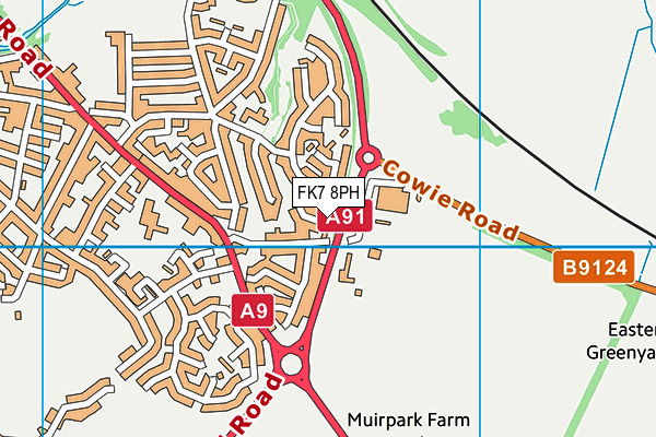 FK7 8PH map - OS VectorMap District (Ordnance Survey)