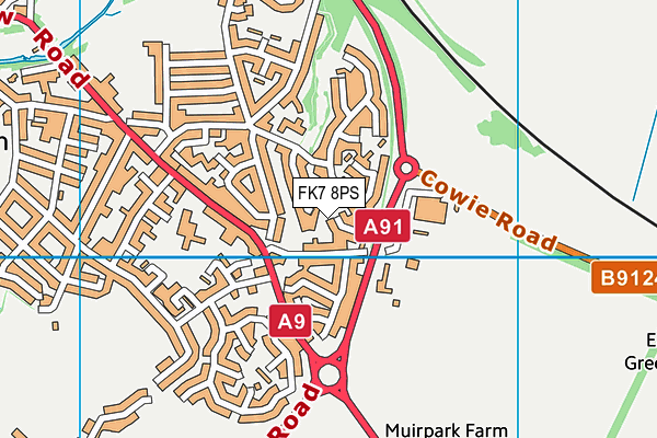 FK7 8PS map - OS VectorMap District (Ordnance Survey)
