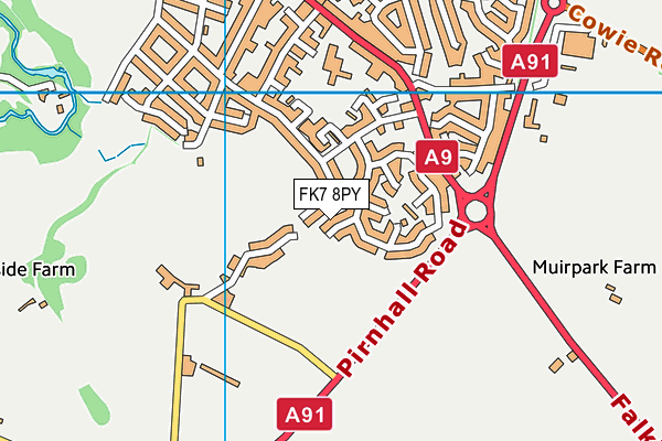 FK7 8PY map - OS VectorMap District (Ordnance Survey)