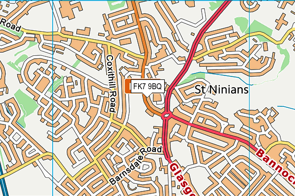 FK7 9BQ map - OS VectorMap District (Ordnance Survey)