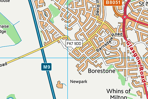 FK7 9DD map - OS VectorMap District (Ordnance Survey)