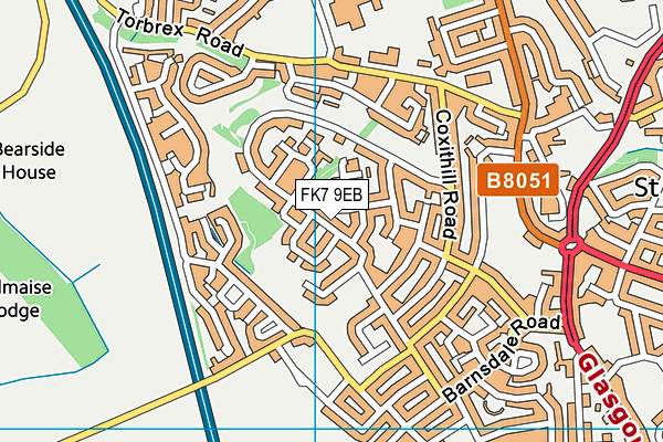 FK7 9EB map - OS VectorMap District (Ordnance Survey)