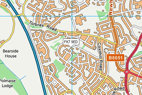 FK7 9ED map - OS VectorMap District (Ordnance Survey)