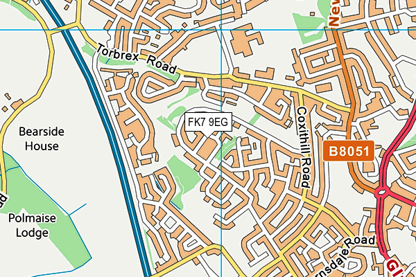 FK7 9EG map - OS VectorMap District (Ordnance Survey)