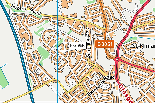 FK7 9ER map - OS VectorMap District (Ordnance Survey)