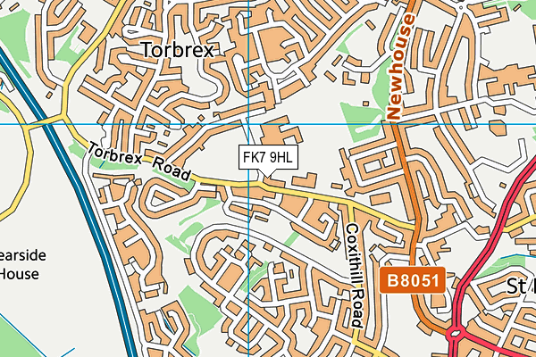 FK7 9HL map - OS VectorMap District (Ordnance Survey)