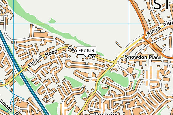 FK7 9JR map - OS VectorMap District (Ordnance Survey)