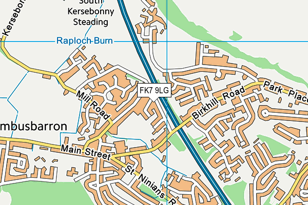 FK7 9LG map - OS VectorMap District (Ordnance Survey)