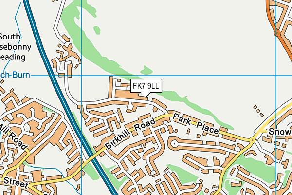 FK7 9LL map - OS VectorMap District (Ordnance Survey)