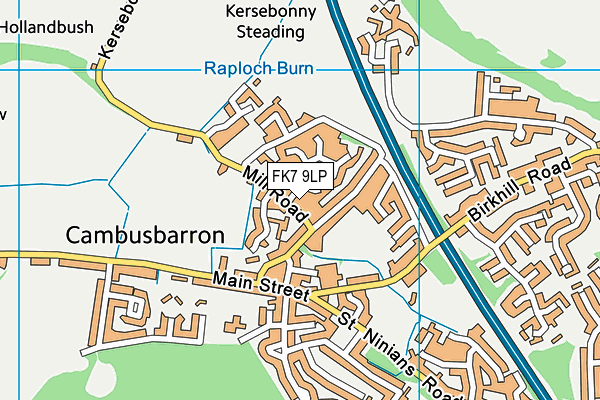 FK7 9LP map - OS VectorMap District (Ordnance Survey)
