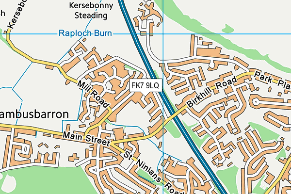 FK7 9LQ map - OS VectorMap District (Ordnance Survey)