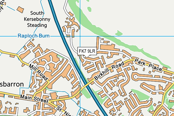 FK7 9LR map - OS VectorMap District (Ordnance Survey)