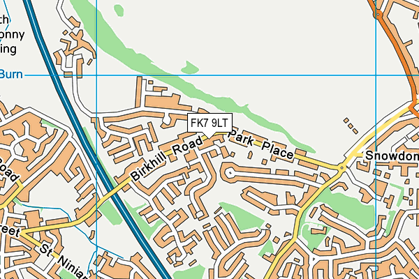 FK7 9LT map - OS VectorMap District (Ordnance Survey)