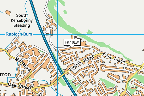 FK7 9LW map - OS VectorMap District (Ordnance Survey)