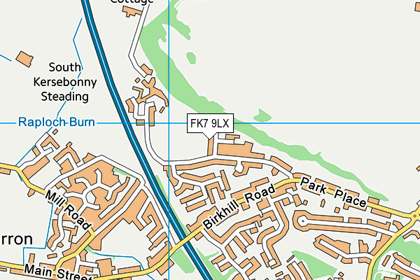 FK7 9LX map - OS VectorMap District (Ordnance Survey)