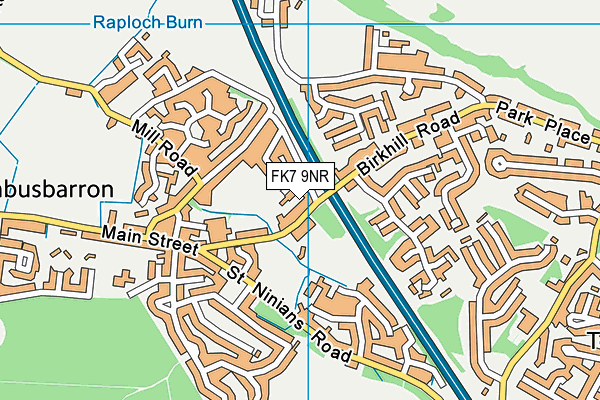FK7 9NR map - OS VectorMap District (Ordnance Survey)
