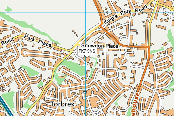 FK7 9NS map - OS VectorMap District (Ordnance Survey)