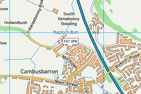 FK7 9PN map - OS VectorMap District (Ordnance Survey)