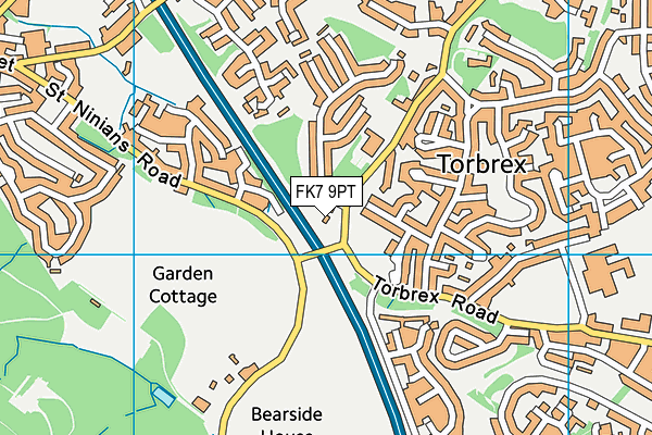 FK7 9PT map - OS VectorMap District (Ordnance Survey)
