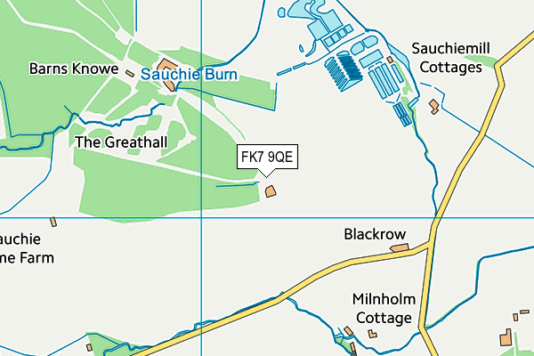 FK7 9QE map - OS VectorMap District (Ordnance Survey)