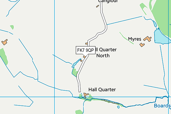FK7 9QP map - OS VectorMap District (Ordnance Survey)