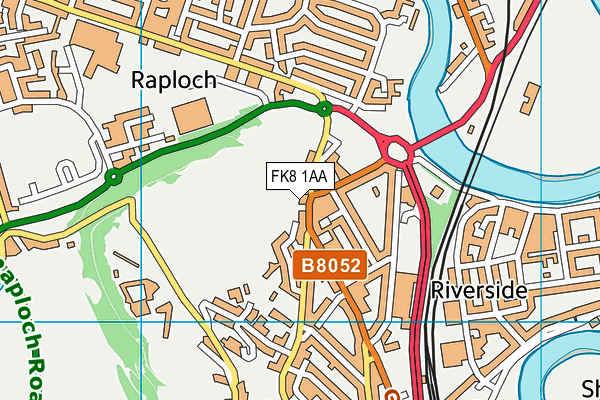 FK8 1AA map - OS VectorMap District (Ordnance Survey)