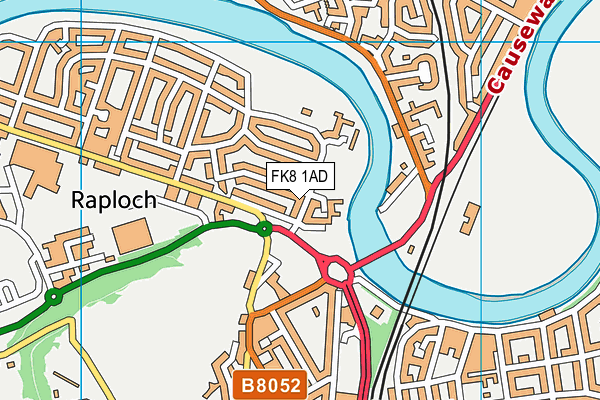 FK8 1AD map - OS VectorMap District (Ordnance Survey)