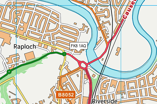 FK8 1AQ map - OS VectorMap District (Ordnance Survey)