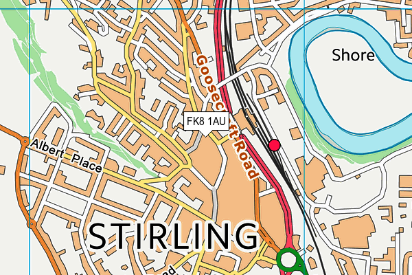 FK8 1AU map - OS VectorMap District (Ordnance Survey)