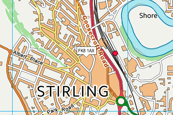 FK8 1AX map - OS VectorMap District (Ordnance Survey)