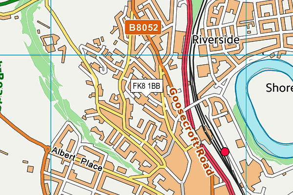 FK8 1BB map - OS VectorMap District (Ordnance Survey)