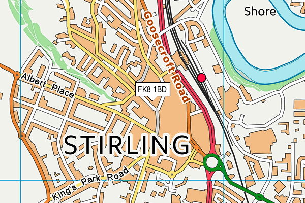 FK8 1BD map - OS VectorMap District (Ordnance Survey)